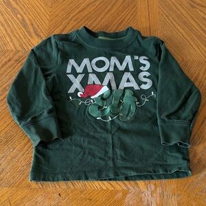 Old Navy Dark Green Holiday Long Sleeve Tee